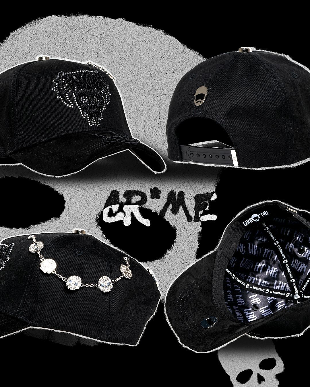 Gorra Barbas Hats "CR*ME" (PREVENTA)