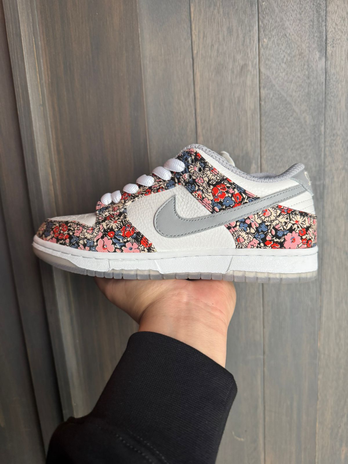 SRGN Dunk Low SB White GG Floral