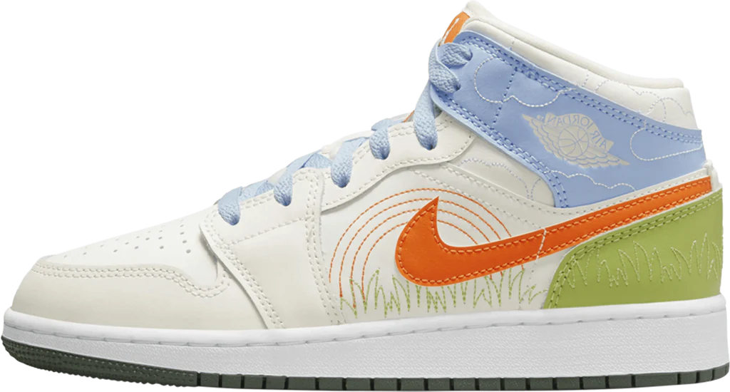 Air Jordan 1 Mid SE Stitch (GS)