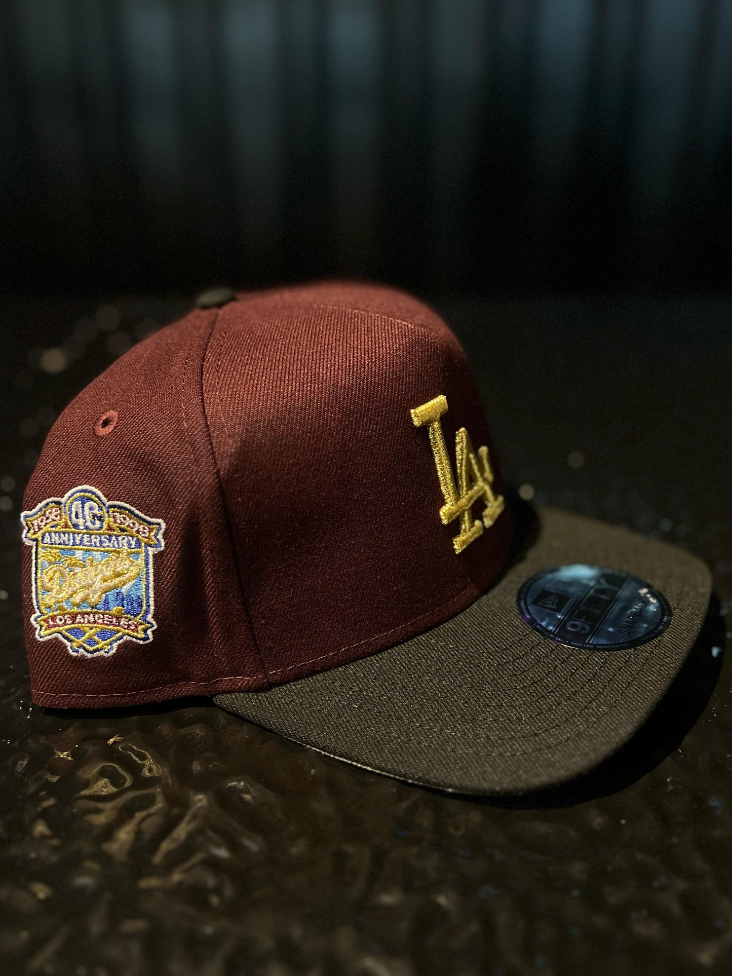 GORRA NEW ERA DODGERS 40TH BROWN GOLD SNAPBACK