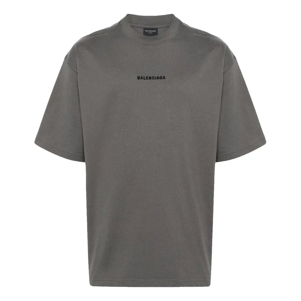 Balenciaga Tee Grey Logo Back