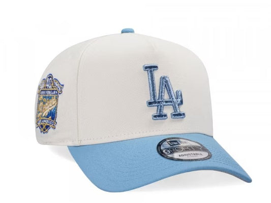 GORRA NEW ERA LOS ANGELES 40TH ANIVERSARY CREAM BLUE