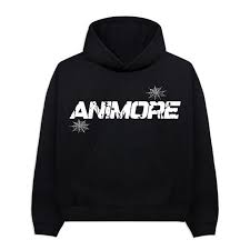 ANYMORE SPIDER HOODIE BLACK