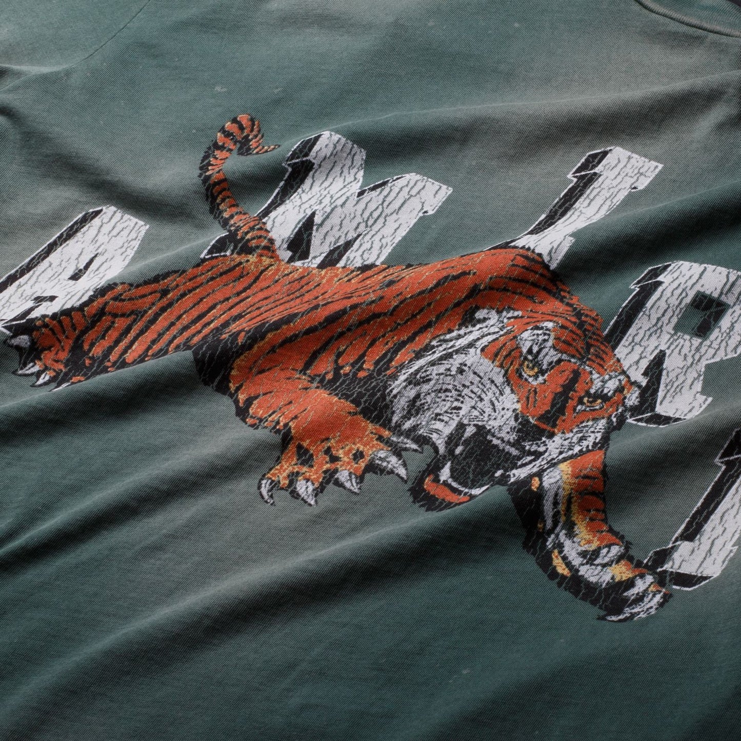 Amiri Vintage Tiger Tee 'Green'