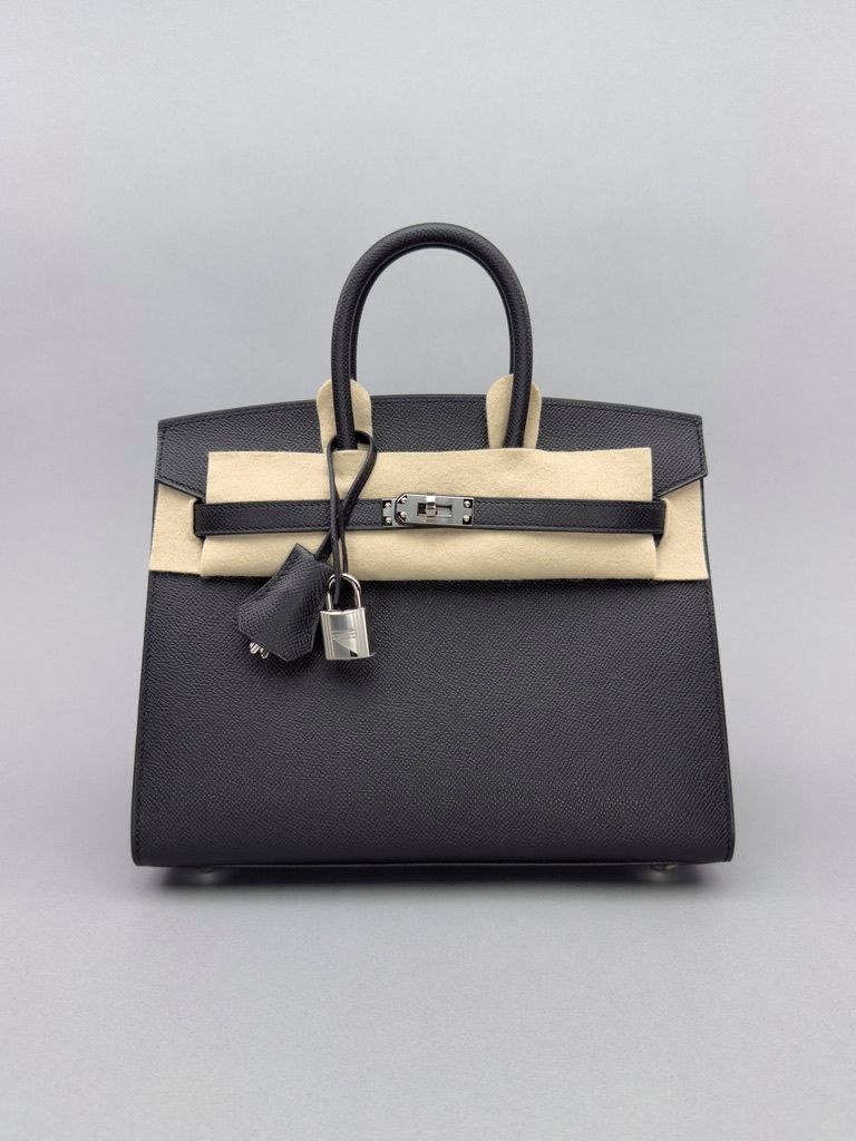 Hermes Birkin 25 Epsom Black Palladium Hardware