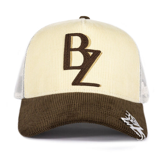 GORRA BAEZ TRUCKER HAT STAY BUSSY BEIGE BROWN