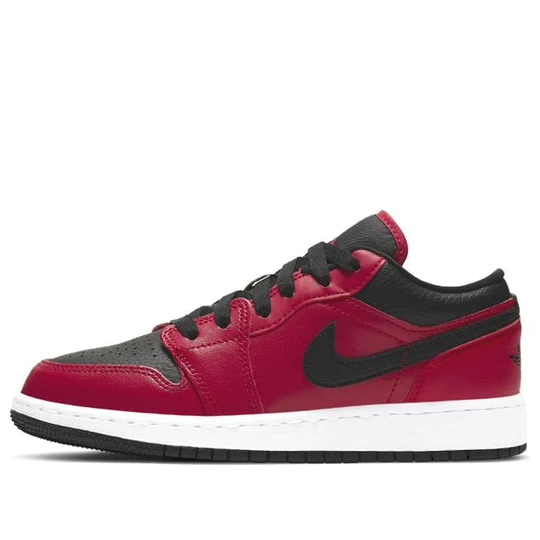 Air Jordan 1 Low Reverse Bred Pebbled Swoosh