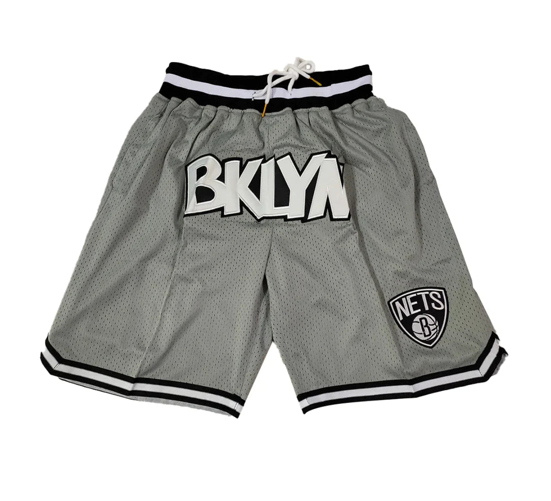 Hardwood Classics NBA x Just Short Brooklyn Nets Baseball Short