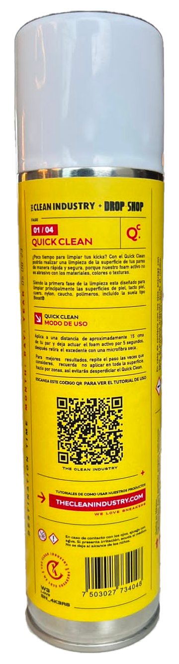 Pack Camiseta y Quick Clean BIG SIZE 400ml Drop Shop x The Clean Ind