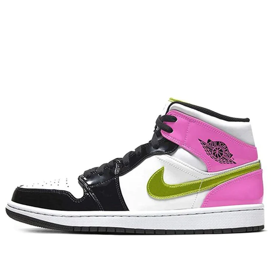 Air Jordan 1 Mid White Black Cyber Pink DROP SHOP