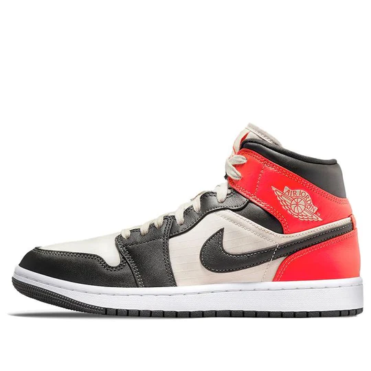 Air Jordan 1 Mid Newsprint Light Orewood Brown (W)