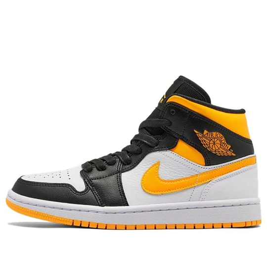 Air Jordan 1 Mid Laser Orange Black W DROP SHOP