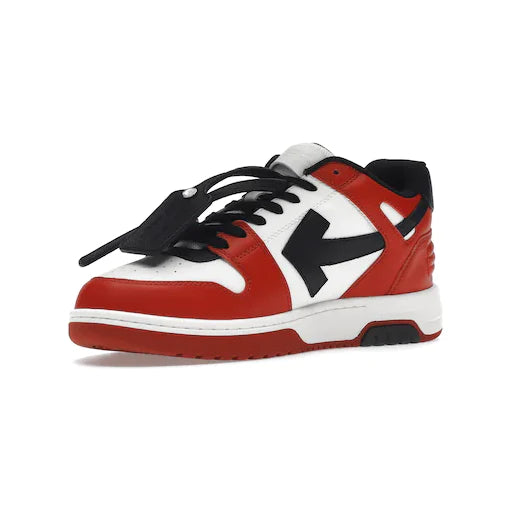 OFF-WHITE Out Of Office OOO Low Tops Black White Red