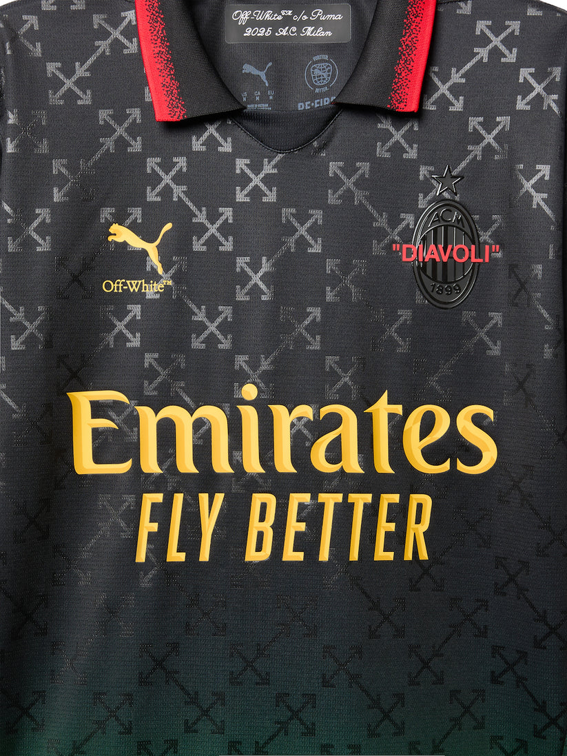 PUMA X AC MILAN X OFF-WHITE™ BLACK JERSEY 2024/25