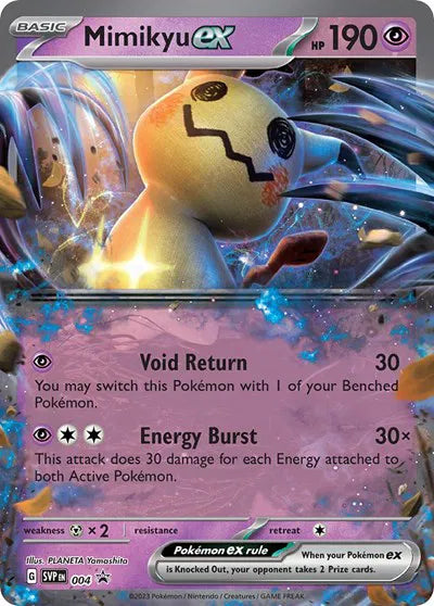 Carta Pokémon Mimikyu ex 004 Scarlet & Violet Promo