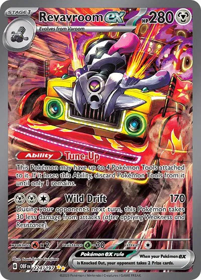 Carta Pokémon Revavroom ex 224/197 Obsidian Flames