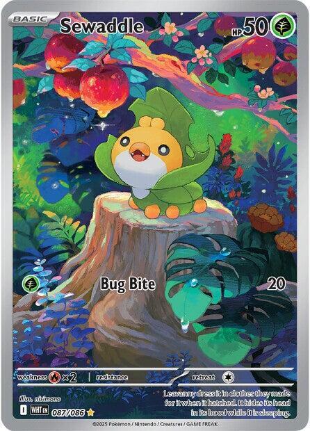 Carta Pokémon Sewaddle 087/086 White Flare