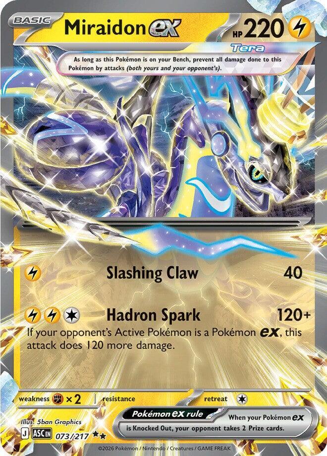 Carta Pokémon Miraidon ex 073/217 Ascended Heroes