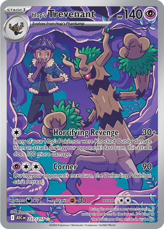 Carta Pokémon Hop's Trevenant 237/217 Ascended Heroes