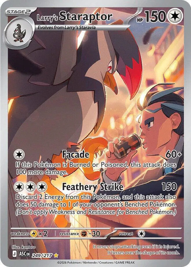 Carta Pokémon Larry's Staraptor 249/217 Ascended Heroes