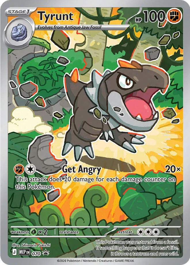 Carta Pokémon Tyrunt 070 Mega Evolution Promos