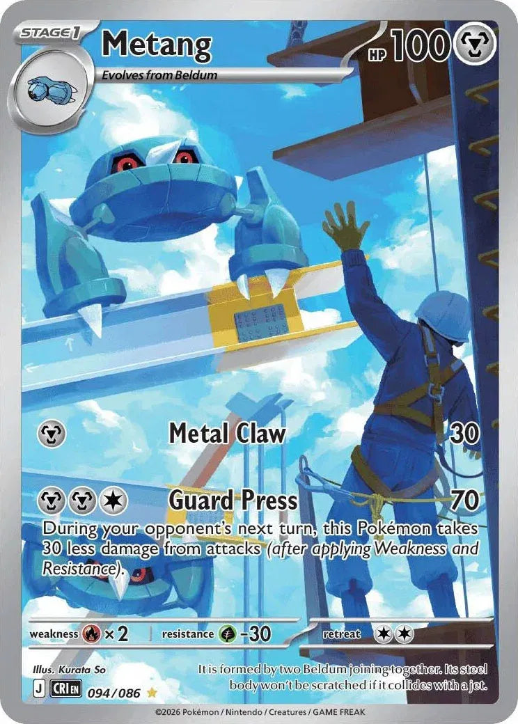 Carta Pokémon Metang 094/086 Chaos Rising