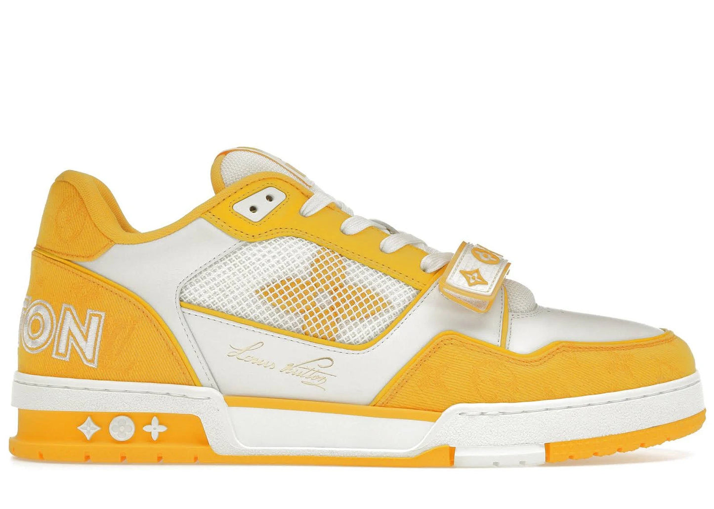 Louis Vuitton Trainer Monogram Denim Yellow