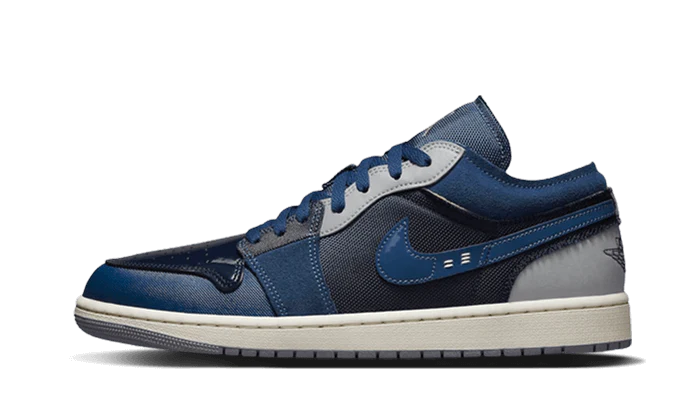 Air Jordan 1 Low SE Craft Obsidian French Blue Ashen Slate White