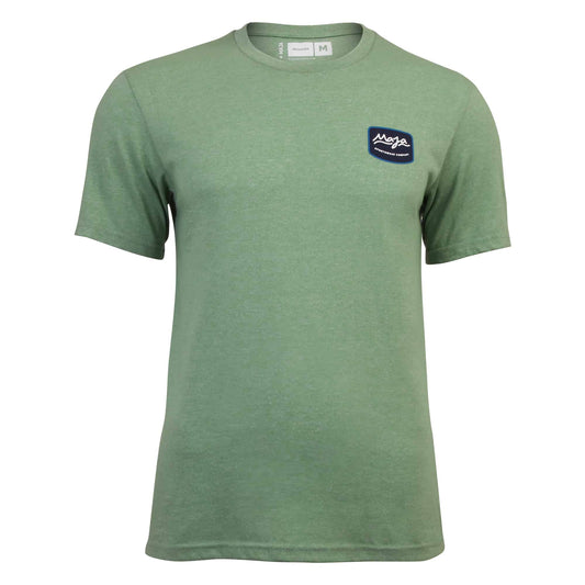 Camiseta Maja Jaspeada Verde Emblema - Manga Corta