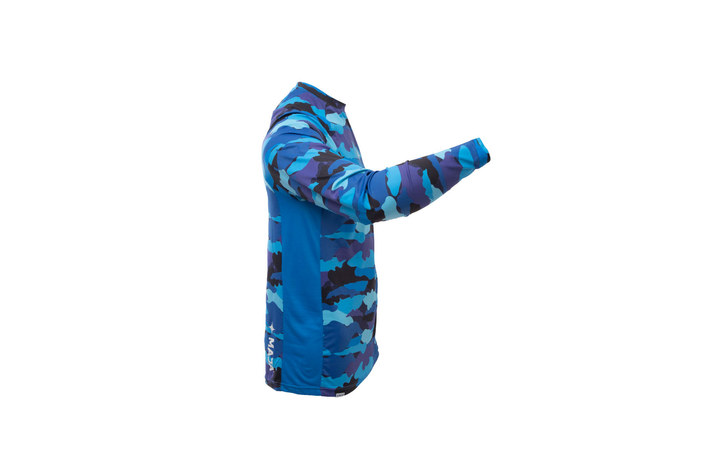 Camiseta Maja Performance Camoflow Azul - Manga Larga