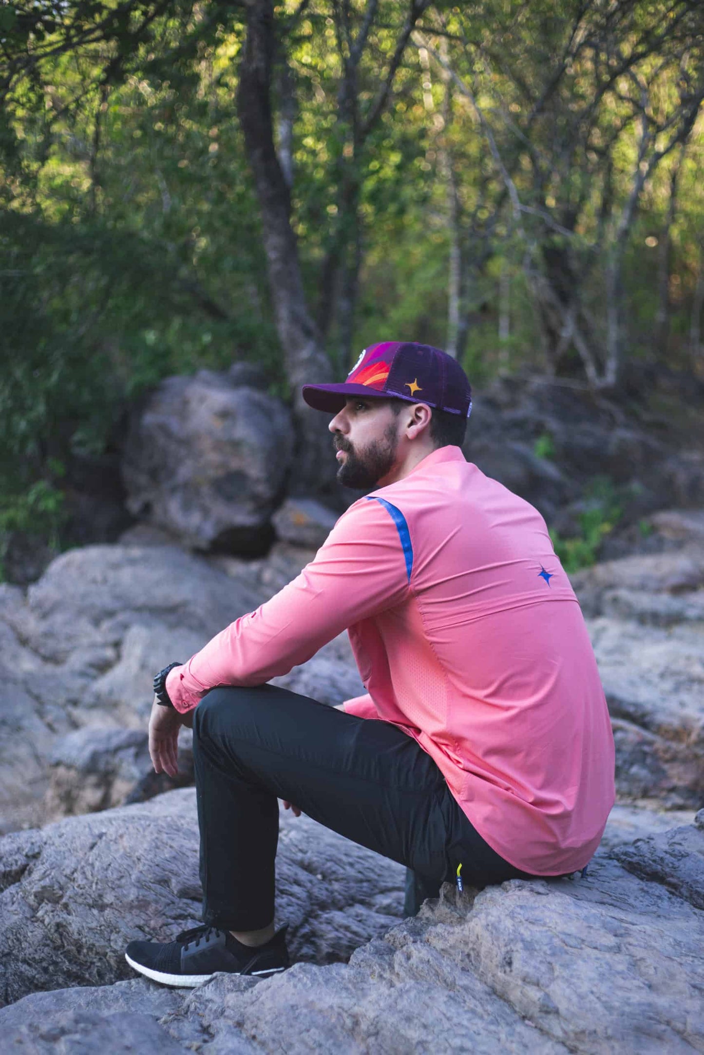 Camisa Maja Outdoor Signature Salmon - Manga Larga