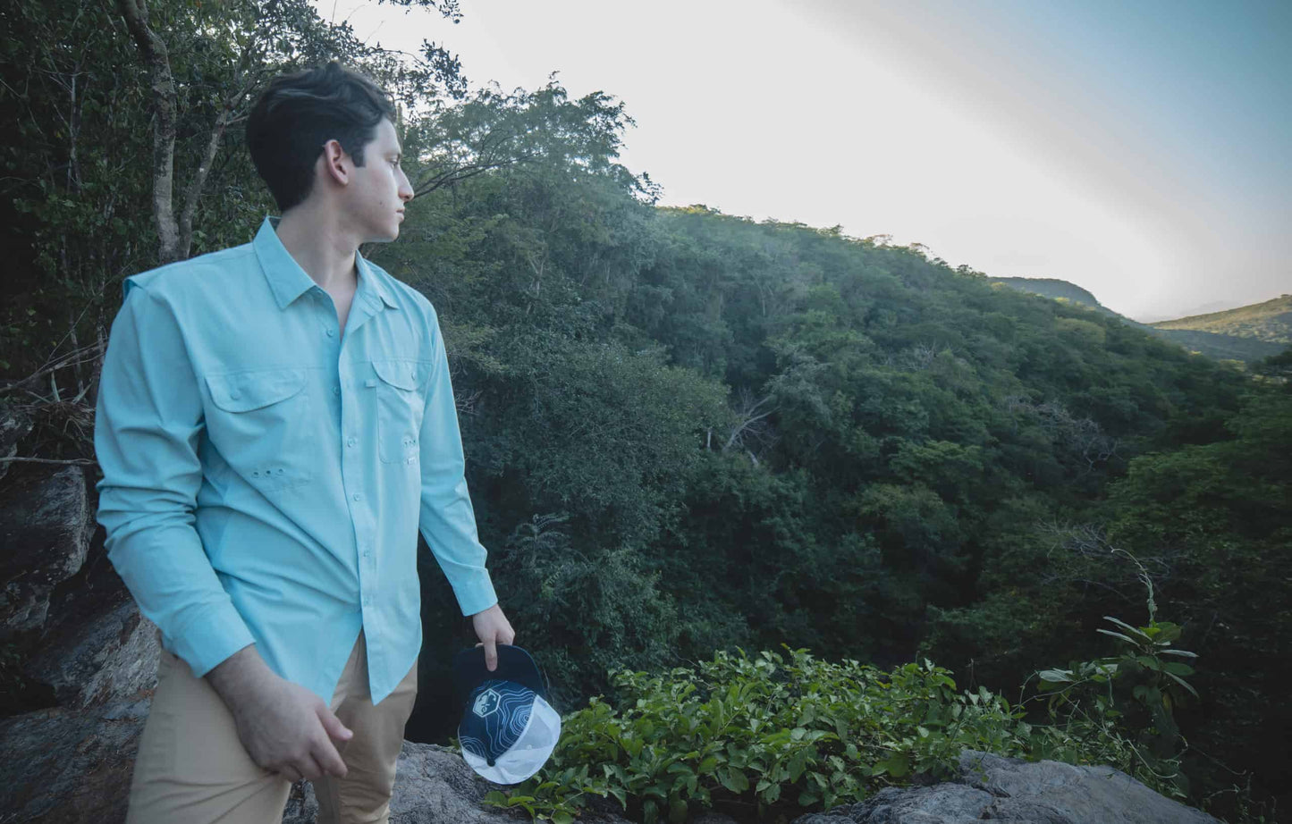 Camisa Maja Outdoor Signature Azul Cielo - Manga Larga