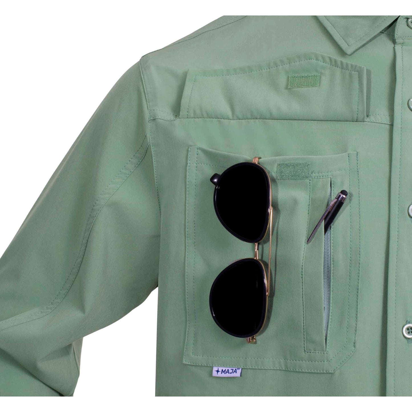 Camisa Maja Outdoor Traveler Verde - Manga Larga