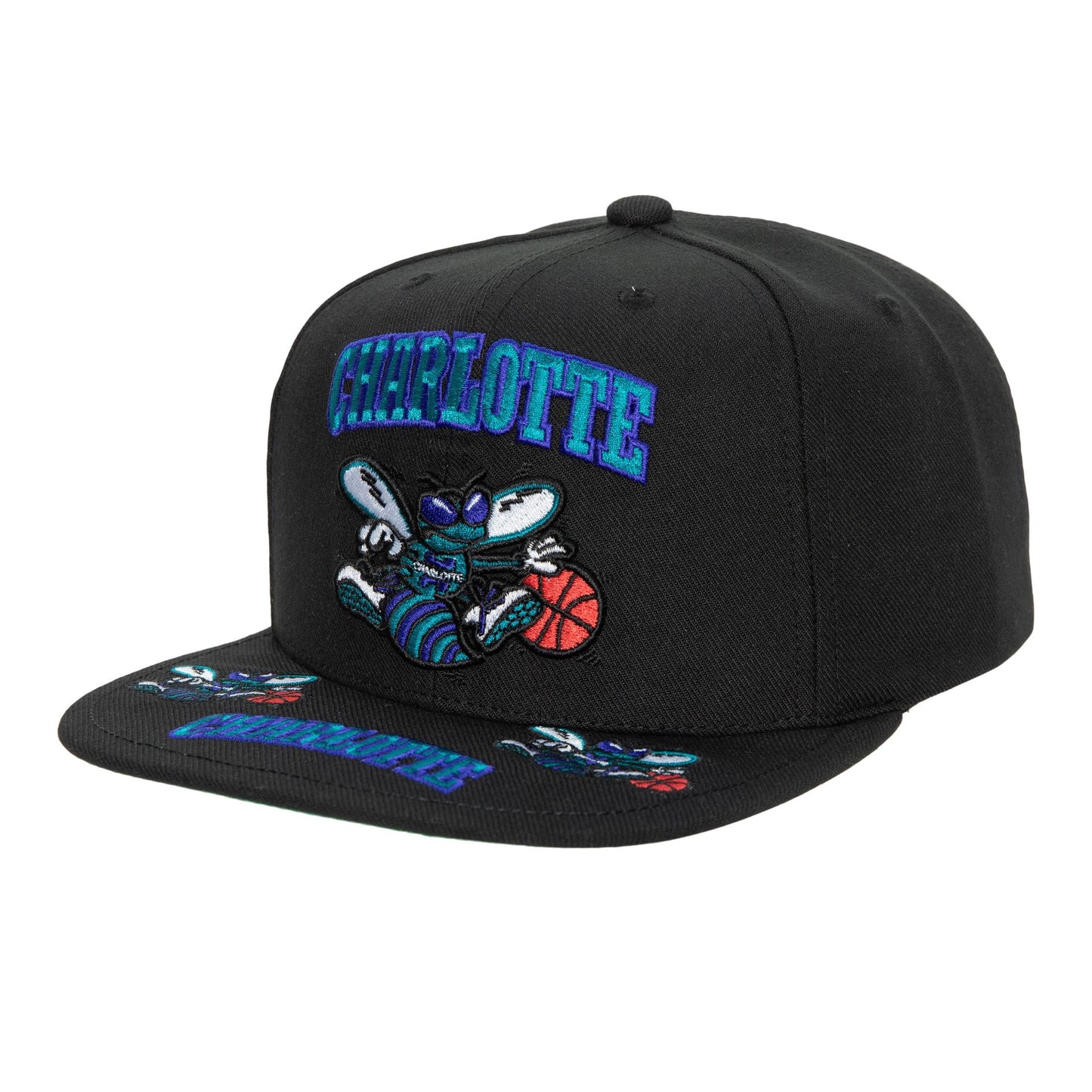 NBA FRONT LOADED SNAPBACK HWC HORNETS BLCK
