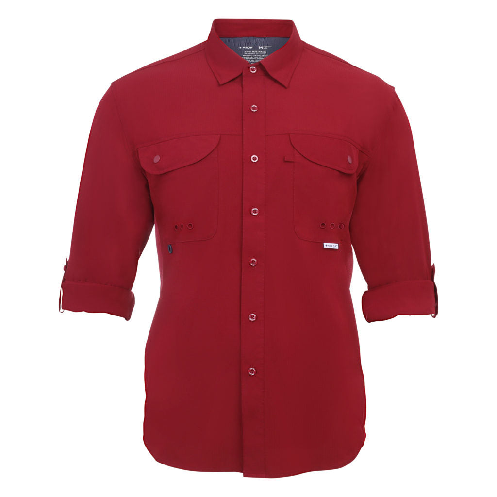 Camisa Maja Outdoor Signature Rojo - Manga Larga