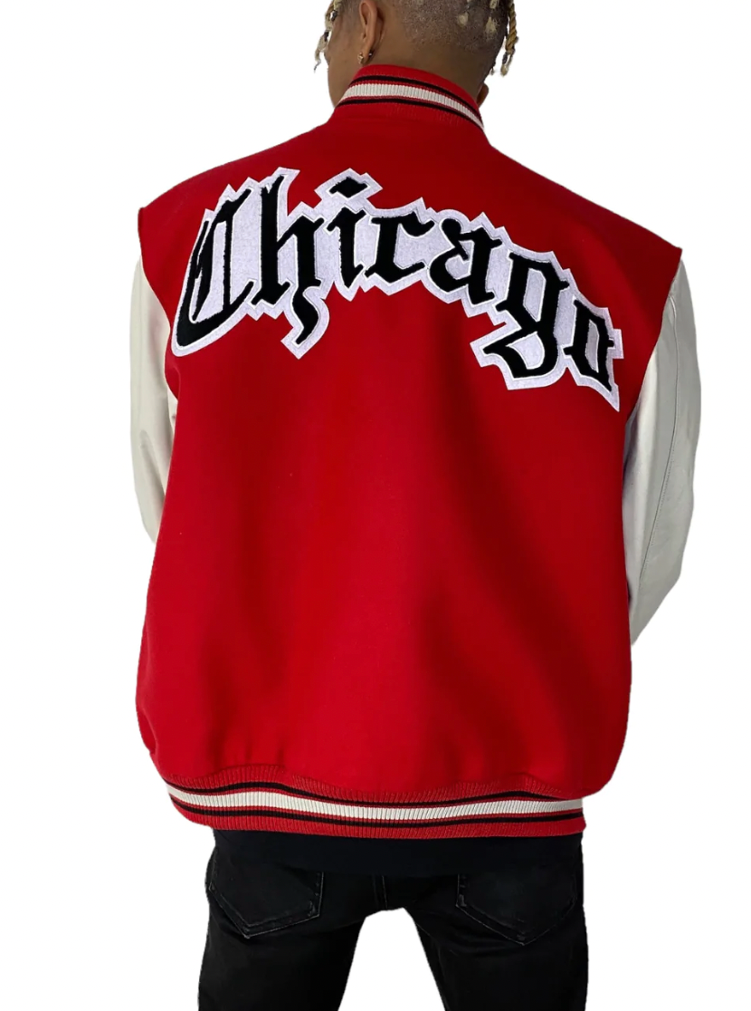 Chicago Bulls Wool & Leather Varsity Jacket