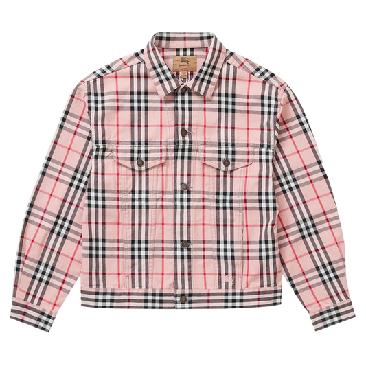 Supreme Burberry Denim Trucker Jacket