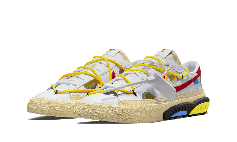 Blazer Low Off-White White University Red