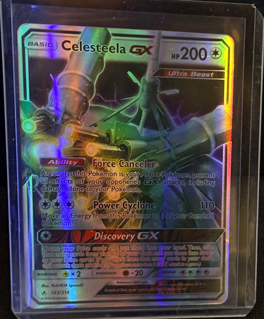 CARTA POKEMON Celesteela GX 163/214
