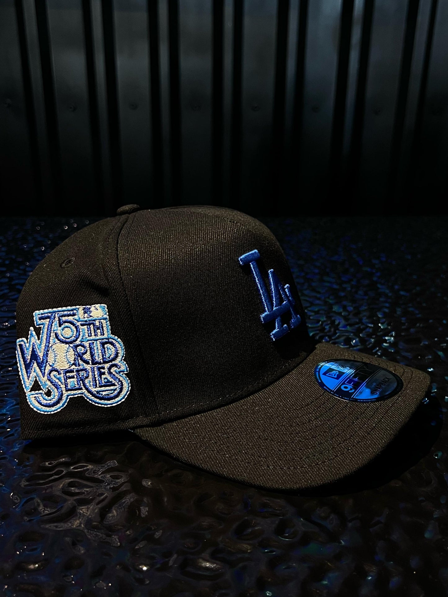 GORRA NEW ERA DODGERS 75TH BLUE ROYAL BLACK SNAPBACK