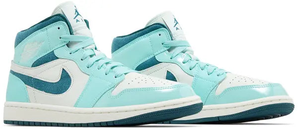 Jordan 1 Mid Chenille Bleached Turquoise (Women's)