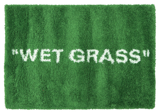 Virgil Abloh x IKEA MARKERAD "WET GRASS" Rug 195x132 CM Green