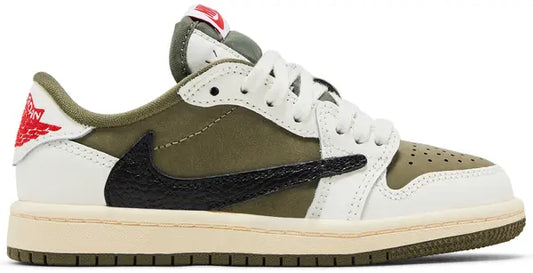 Air Jordan 1 Retro Low OG SP Travis Scott  "Medium Olive" (PS)