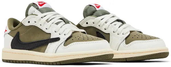 Air Jordan 1 Retro Low OG SP Travis Scott  "Medium Olive" (PS)