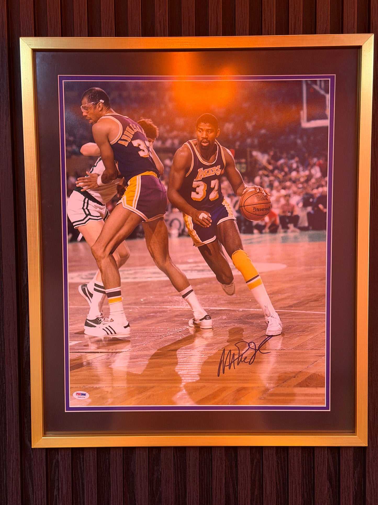 Cuadro Magic Johnson Autografiado