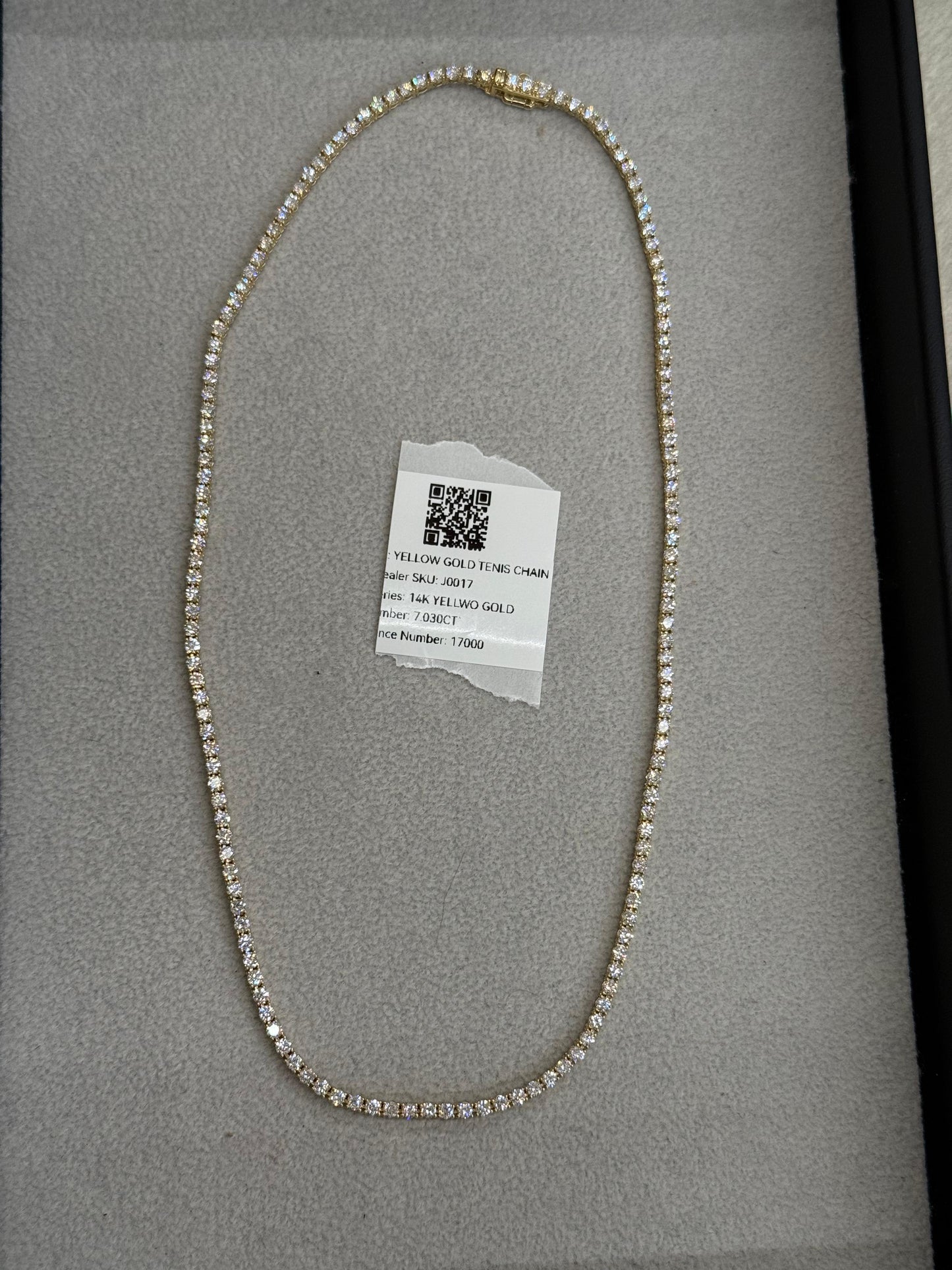 Collar de Diamantes oro 14k