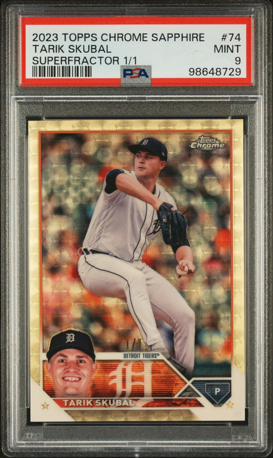 Tarik Skubal Superfractor 1/1 - PSA 9 Graded Rookie Card