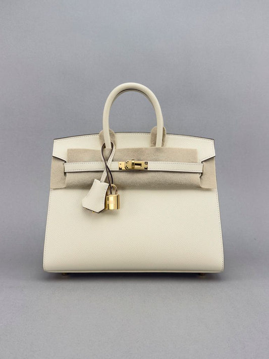 Hermes Birkin 25 Epsom Nata Gold Hardware