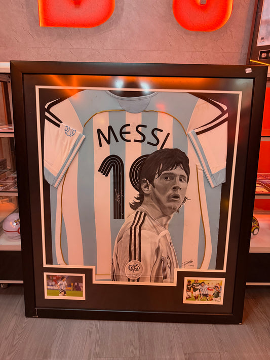 Jersey Enmarcado Lionel Messi Autografiado