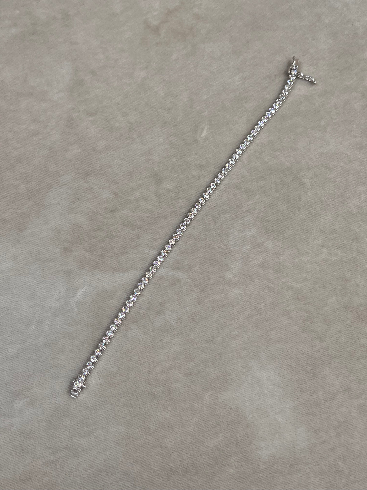 Pulso diamantes oro blanco 14k